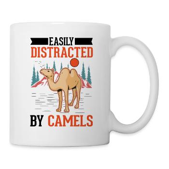 Easily distracted by Camels Big Camel Camel - Mug - white - Right