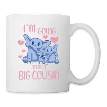 Promoted To Going To Be A Big Cousin Proboscideans - Mug - white - Right