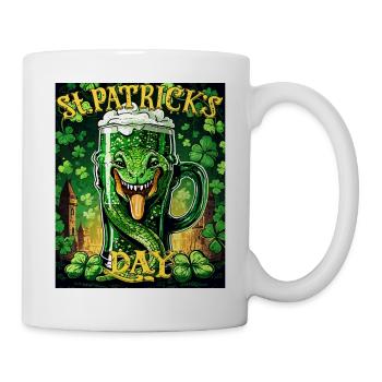 JOUR DE LA SAINT-PATRICK SERPENT BIÈRE TRÈFLE - Mug blanc - blanc - Droite