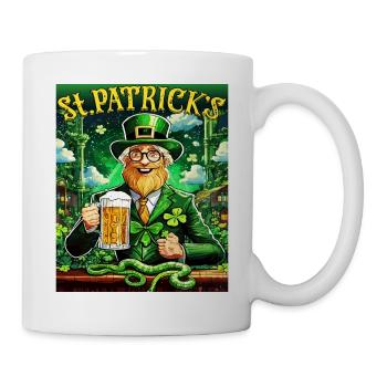 JOUR DE LA SAINT-PATRICK SERPENT BIÈRE TRÈFLE - Mug blanc - blanc - Droite