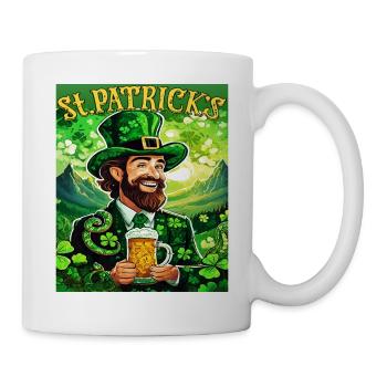 JOUR DE LA SAINT-PATRICK SERPENT BIÈRE TRÈFLE - Mug blanc - blanc - Droite