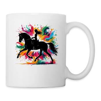 Fille Quarter Horse - Mug blanc - blanc - Droite