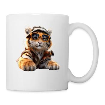 Tiger Big Cat Wild Cats Lover Cute Tiger - Mug - white - Right
