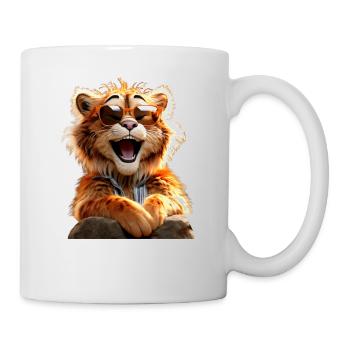 Tiger Big Cat Wild Cats Lover Cute Tiger - Mug - white - Right