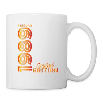 Glückliche 35 – Jubiläumsausgabe Februar 1989 - Tasse - Weiß - Rechts