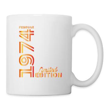 50th birthday 50 years February 1974 - Mug - white - Right