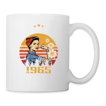 59 ans - Né en février 1965 - Mug blanc - blanc - Droite
