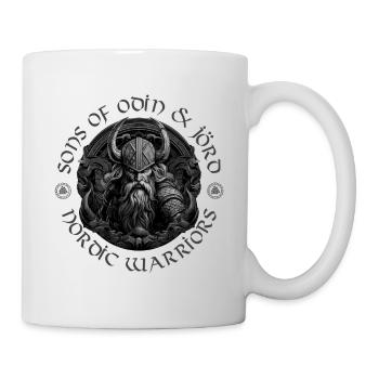 SONS OF ODIN & JÖRD – NORDIC WARRIORS - Tasse - Weiß - Rechts
