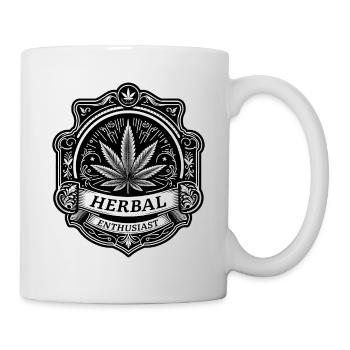 Elegant Herbal Enthusiast Badge - Mug - white - Right