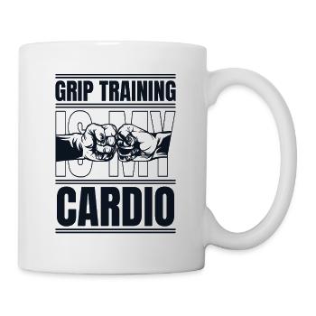 Training Is My Cardio Exercise Techniques - Mug - white - Right
