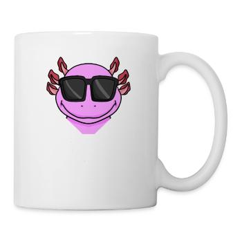 Chef Spruch Anführer Axolotl Amphibien Motiv - Tasse - Weiß - Rechts
