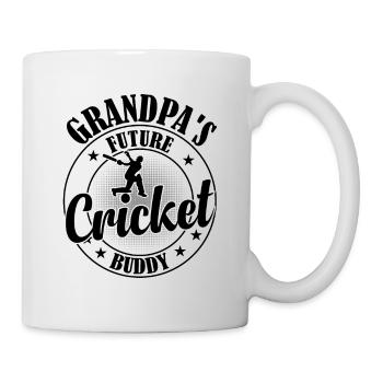 Cricketing Cricket Player - Grandpa's Future Crick - Tasse - Weiß - Rechts