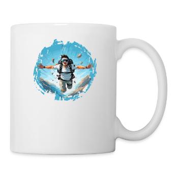 PARACHUTISTE Fallschirmspringen PARACHUTISME - Mug blanc - blanc - Droite
