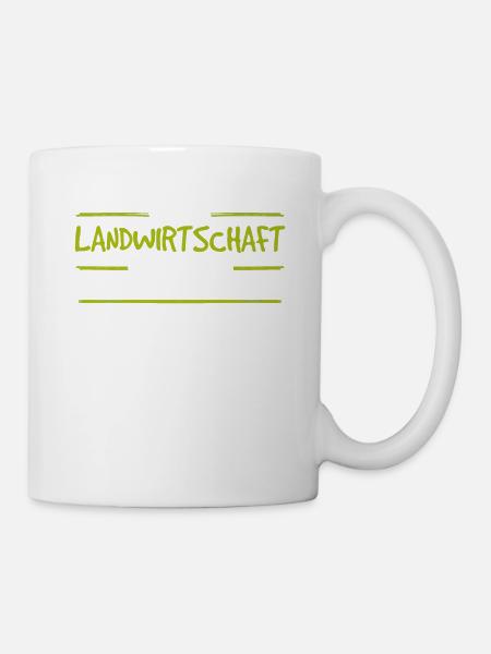Grüne Ernte Freude - Tasse - Weiß