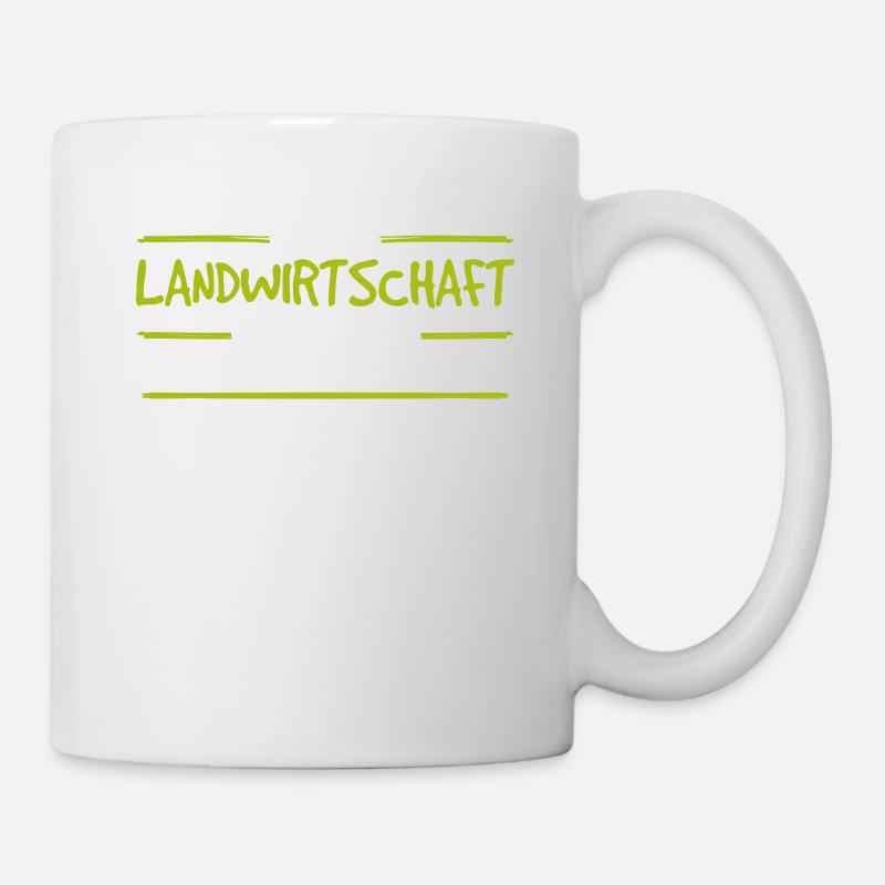 Grüne Ernte Freude - Tasse - Weiß