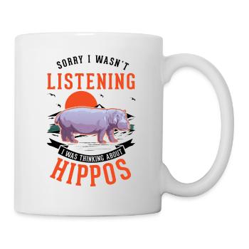 Hippopotame cadeau hippopotame - Mug blanc - blanc - Droite