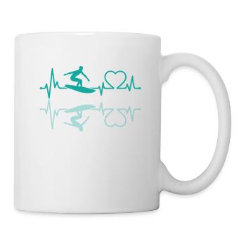 Ski nautique Heartbeat - Mug blanc - blanc - Droite