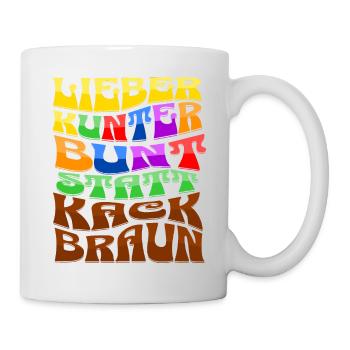 Better motley than poop brown - Mug - white - Right