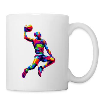 Colorful Pop Art Basketball Player Basketballer - Mug - white - Right