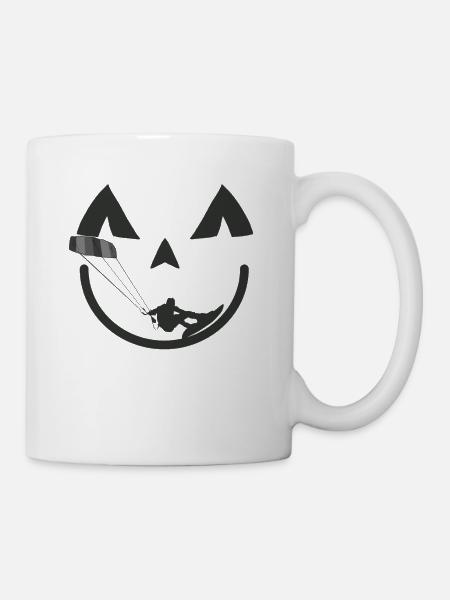 Kitesurf Kiteboard Kitesurfing Kitesurf Kitesurfer - Mug blanc - blanc