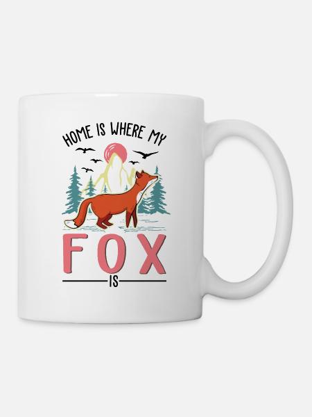 Fuchs Geschenk Rotfuchs - Tasse - Weiß
