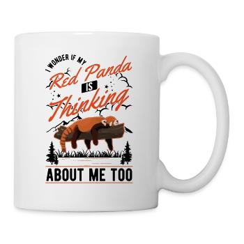 Cadeau Panda roux Panda roux - Mug blanc - blanc - Droite