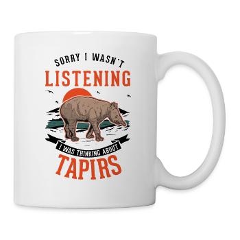 Tapir Gift Lowland Tapir Tapirdae Tapir - Mug - white - Right