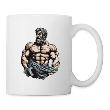 Bodybuilder Mythologie Bodybuilding Muskeln - Tasse - Weiß - Rechts