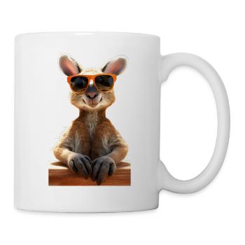 Kangourou Australie Marsupiaux sauvages Kangourous mignons - Mug blanc - blanc - Droite