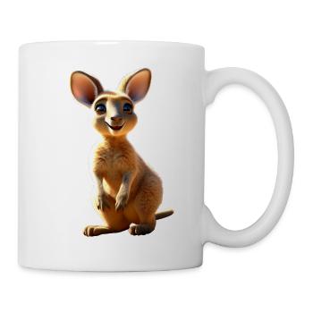 Kangourou Australie Marsupiaux sauvages Kangourous mignons - Mug blanc - blanc - Droite