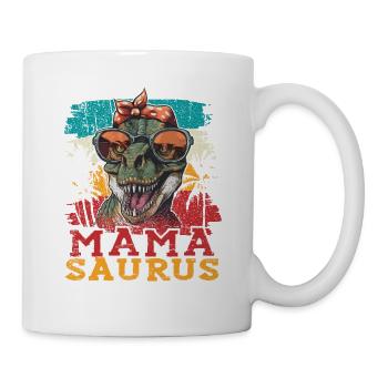 Dino Mamasaurus Mama Momsaurus T Rex - Mug - white - Right