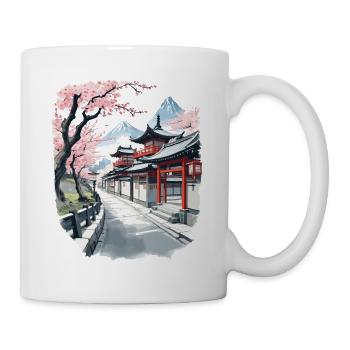 Japon Vintage Esthétique Rétro Streetwear Design - Mug blanc - blanc - Droite
