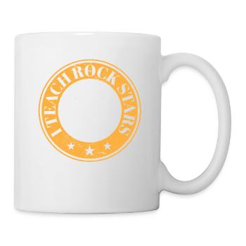 I Teach Rockstars Music Teacher Teaching Music - Tasse - Weiß - Rechts