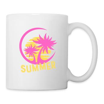 Summer vibes, summer, sun, beach and sea - Mug - white - Right
