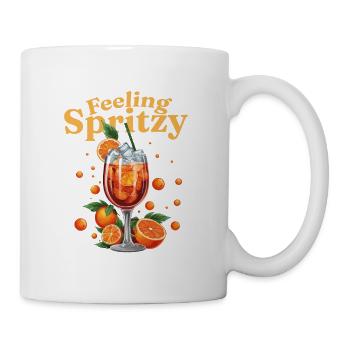 Feeling Spritzy Aperoliker Aperollin Spriz Sommer - Tasse - Weiß - Rechts