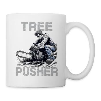 T-shirt de bûcheron | Tenue amusante de forestier - Mug blanc - blanc - Droite