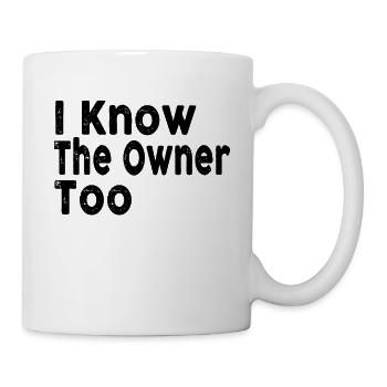 Vintage Know The Owner Too Club Bar Bartender - Mug - white - Right