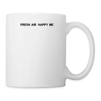 Randonnée - De l’air frais, heureux moi - Mug blanc - blanc - Droite