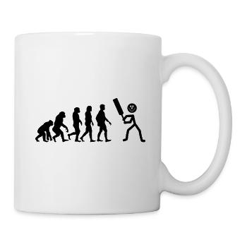 Funny Cricket Evoulation - Tasse - Weiß - Rechts