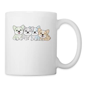 Unlabeld Flag Pride LGBTQ Cute Corgi - Mug - white - Right