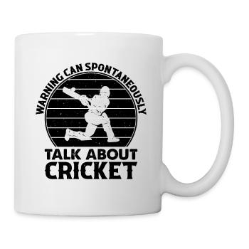 Life Is A Game Cricket Is Serious - Cricketing Cri - Mug - white - Right