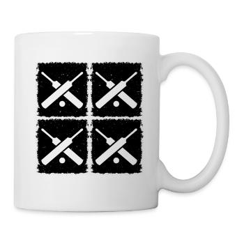 Cricket Retro Cricket Joueur de cricket - Mug blanc - blanc - Droite
