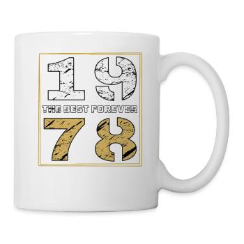 LE MEILLEUR POUR TOUJOURS 1978 - Mug blanc - blanc - Droite