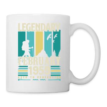 Cadeau Vintage Anniversaire Février 1959, février. - Mug blanc - blanc - Droite