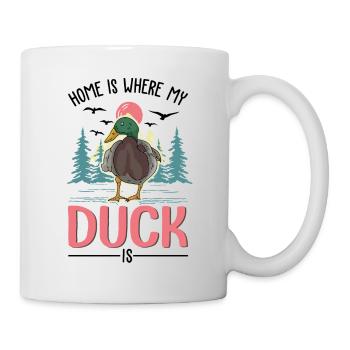 La maison, c’est là où sont mes canards - Mug blanc - blanc - Droite