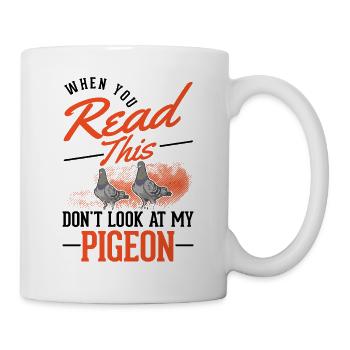 Pigeon cadeau Pigeon amateur pigeon voyageur - Mug blanc - blanc - Droite