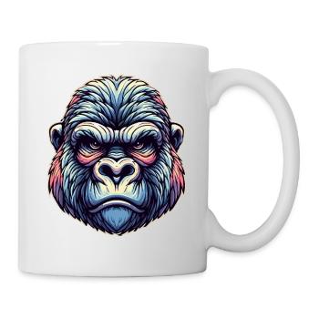 Visage de gorille - Mug blanc - blanc - Droite