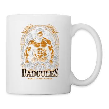 Dad Hercules Starker Mann Geschenkidee Vatertag - Tasse - Weiß - Rechts