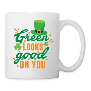Green Looks Good On You St. Patrick's Day - Mug - white - Right