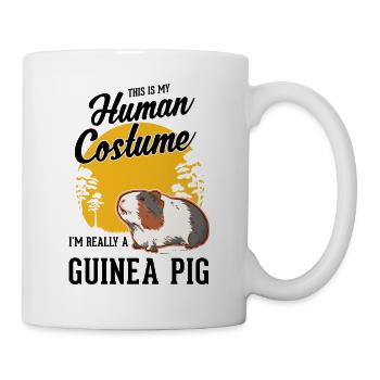 Costume de cochon d’Inde Halloween - Mug blanc - blanc - Droite